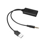 1 stücke Bluetooth Radio Kabel Adapter Universal Auto Aux Bluetooth Musik Audio Receiver Auto Ladegerät Adapter Für bmw E90 E91 e92 E93,black