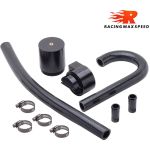 Schwarz Aluminium Legierung Reservior Oil Catch Can Tank mit kühler schlauch für BMW N54 335i 135i E90 E92 E82 2006-2010