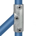 Rohrverbinder | Handlaufbefestigung Bis 45°  - Typ 27D - 42,4 mm | Temperguss | KLEMP