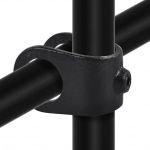 Rohrverbinder | Kreuzstück Offen  - Typ 33D - 42,4 mm (Schwarz) | Temperguss | KLEMP