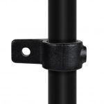 Rohrverbinder | Ösenteil Mit Einzellasche  - Typ 55E - 48,3 mm (Schwarz) | Temperguss | KLEMP