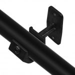 Rohrverbinder |  Handlaufhalterung, offen - Typ 35B - 26,9 mm (Schwarz) | Temperguss | KLEMP