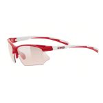 Uvex Sportstyle 802 Vario Brille Rot Weiß Rauchglas