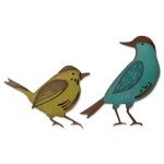 Sizzix Motivschablone »Feathered Friends«, 1 - 7 cm