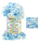 Alize »100g Strickgarn ALIZE Puffy Color Fingerstrickgarn Schlaufenwolle Stricken ohne Nadel« Häkelwolle, 9 m, 5865