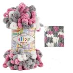 Alize »100g Strickgarn ALIZE Puffy Color Fingerstrickgarn Schlaufenwolle Stricken ohne Nadel« Häkelwolle, 9 m, 6070