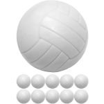GAMESPLANET® Tischfussball, 10 Kicker Bälle, Weiß