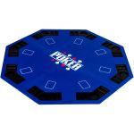 GAMES PLANET® Pokerauflage 8-eckig 122cm, blau