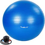 MOVIT® Gymnastikball mit Fußpumpe, 85 cm, blau