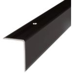 Proviston - Treppenkante | Aluminium | Bronze Dunkel | Breite 30 mm | Höhe 42 mm | Länge 1000 mm | Gebohrt | Treppenkantenprofil | Treppenwinkel |