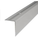 Proviston - Treppenkante | Aluminium | Silber | Breite 30 mm | Höhe 42 mm | Länge 1000 mm | Gebohrt | Treppenkantenprofil | Treppenwinkel |