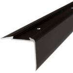 Proviston - Treppenkante | Aluminium eloxiert | Bronze Dunkel | Breite 58 mm | Höhe 45 mm | Länge 2700 mm | Gebohrt | Treppenkantenprofil |