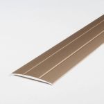 Bergangsprofil | Aluminium eloxiert | Bronze Hell | Breite 38 mm | Höhe 1.8 mm | Länge 1000 mm | Selbstklebend | Übergangsschiene | Übergangsleiste |