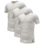 adidas 3P Active Flex Cotton V-Neck T-Shirt Weiß Baumwolle Large Herren