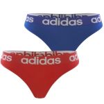 adidas 2P Underwear Brazilian Thong Blau/Rot Baumwolle Medium Damen