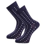 Trofe Bamboo Small Dot Socks Marine Gr 35/38 Damen
