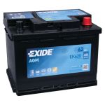 Exide EK620 AGM-Batterie 62Ah 680A ersetzt EK600