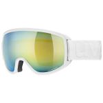 uvex Topic FM sphere Skibrille (1030 white matt, mirror orange/blue (S2))