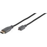 Micro High Speed HDMI-Kabel mit Ethernet, 1,5m (47092)