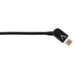 High Speed HDMI™-Winkelkabel, Stecker - Stecker, vergoldet, Ethernet, 1,5 m (127010)