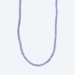 Collier AA Tansanit, ca. 55 cm