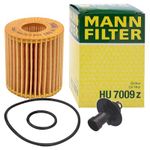 MANN-FILTER Ölfilter HU 7009 z Motorölfilter,Filter für Öl TOYOTA,LEXUS,AVENSIS Kombi (T25),COROLLA Verso (ZER_, ZZE12_, R1_)