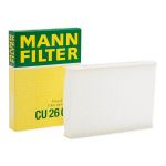 MANN-FILTER Innenraumfilter CU 26 006 Filter, Innenraumluft,Pollenfilter VW,SKODA,SEAT,up! Schrägheck (121, 122, BL1, BL2)