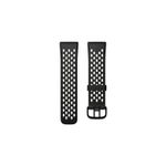 Fitbit Versa 3/ Sense, Sport Band-schwarz-L | Armband | Flexibles, robustes Silikonmaterial | Wasserabweisend | Passend für Sense und Versa 3