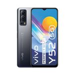 Vivo Y52 5G schwarz | 5G Smartphone | 48 MP Kamera | 128 GB interner Speicher | 4 GB Arbeitsspeicher | MediaTek Dimensity 700 