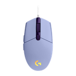 Logitech Gaming Mouse G203 LIGHTSYNC|Maus|optisch|6 Tasten|kabelgebunden|USB|fliederfarben