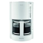Krups F30901 ProAroma | Kaffeemaschine | 1050 Watt | Präzise Temperaturkontrolle | Schwenkfilter | 1.25 Liter Fassungsvermögen | 10 Tassen | Weiss