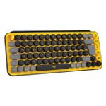 Logitech POP Keys | Tastatur | Das Erlebnis einer mechanischen Tastatur | FN-Kurzbefehle | Mit drei Geräten auf einmal verbinden | Kompakt und komfortabel | Schwarz