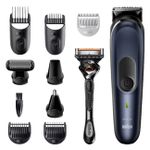 Braun MGK 7330 MultiGroomingKit | Rasierer | 9 verschiedene Stylingaufsätze + Gillette ProGlide | Sensitiv-Aufsatz für empfindliche Körperstellen