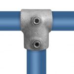 Rohrverbinder | T-Stück Kurz Kombi-nationsmaß  - Typ 2VED - 48,3-42,4 mm | Temperguss | KLEMP