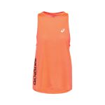 ASICS Future Tokyo ärmelloses orangefarbenes Frauen-T-Shirt, Größe XS
