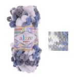 Alize »100g Strickgarn ALIZE Puffy Color Fingerstrickgarn Schlaufenwolle Stricken ohne Nadel« Häkelwolle, 9 m, 6075