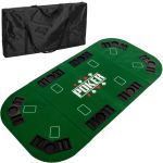 GAMES PLANET® Pokerauflage 160x80cm, grün