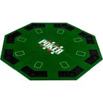 GAMES PLANET® Pokerauflage 8-eckig 122cm, grün