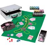 GAMES PLANET® Ultimate Pokerkoffer 300 Chips Kartenmischer