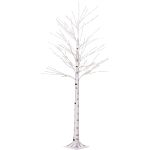 VOLTRONIC LED Baum Birkenoptik, innen und außen, IP44, warmweiß, Timer, Fernbedienung, 150 cm