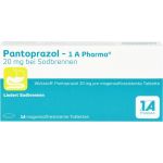 PANTOPRAZOL-1A Pharma 20mg bei Sodbrennen magensaftresistente Tabletten