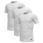 adidas 3P Active Core Cotton Crew Neck T-Shirt Weiß Baumwolle Small Herren
