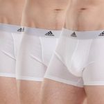 adidas 3P Active Flex Cotton Trunk Weiß Baumwolle Small Herren