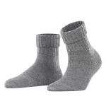 Burlington Plymouth Wool Sock Hellgrau Wolle Gr 36/41 Damen