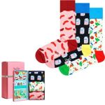 Happy socks 3P Foodie Socks Gift Box Mixed Baumwolle Gr 41/46