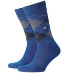 Burlington Edinburgh Wool Sock Blau Gr 46/50 Herren