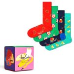 Happy socks 4P Food For Thought Socks Gift Box Rot/Grün Baumwolle Gr 36/40
