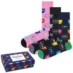 Happy socks 3P Mixed Cat Socks Gift Box Mixed Baumwolle Gr 41/46