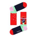 Happy Socks World\'s Strongest Mom Rot Muster Baumwolle Gr 36/40 Damen