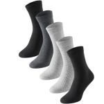 Schiesser 5P Women Socks Grau/Schwarz Gr 35/38 Damen